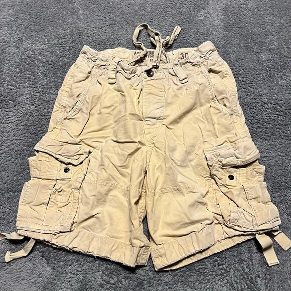 Abercrombie & Fitch Shorts Mens 30 Cargo Vintage Y2K Distressed - Picture 1 of 10